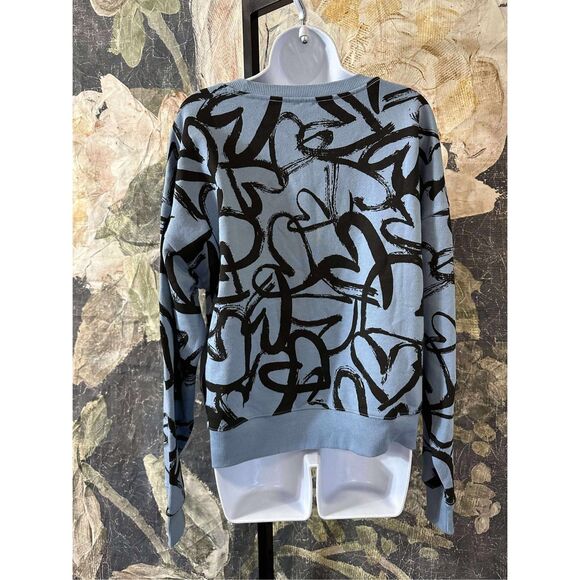New Anthropologie Maeve Heart Printed Sweater sz medium - Picture 6 of 10